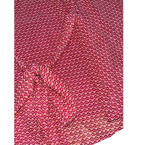 Women's Jessica Simspon Pink/Orange Abstract Sleeveless Top - XS - Picture 4 of 11